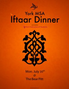 MSA/YFS Iftaar Dinner